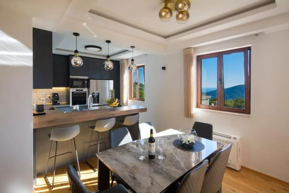 Dining Table with Elegant Setup and Modern Decor