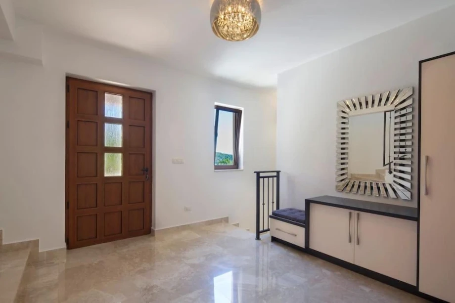 Elegant Corridor with Modern Design and Stylish Accents