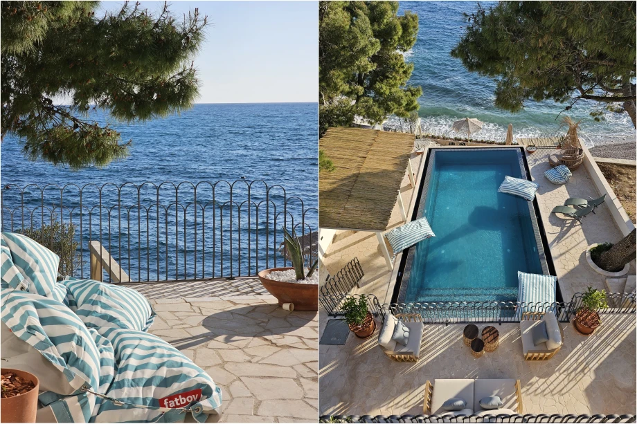 Guests Enjoying Relaxation by the Poolside at Luxury Montenegro Villa