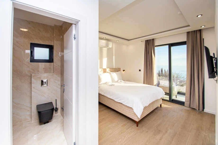 Elegant and Spacious Bedroom with Contemporary Design – Montenegro Villa Interior