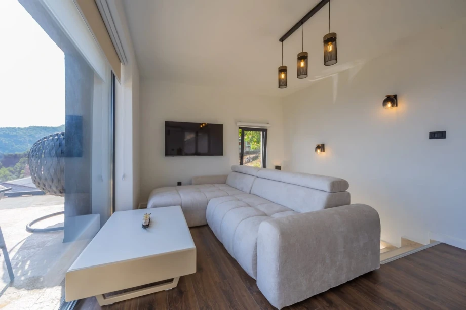 Comfortable outdoor corner at Montenegro villa perfect for relaxing in the shade