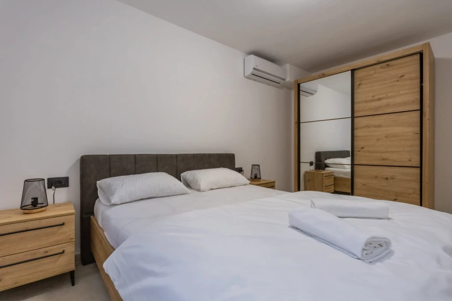 Spacious and elegant bedroom in a Montenegro villa