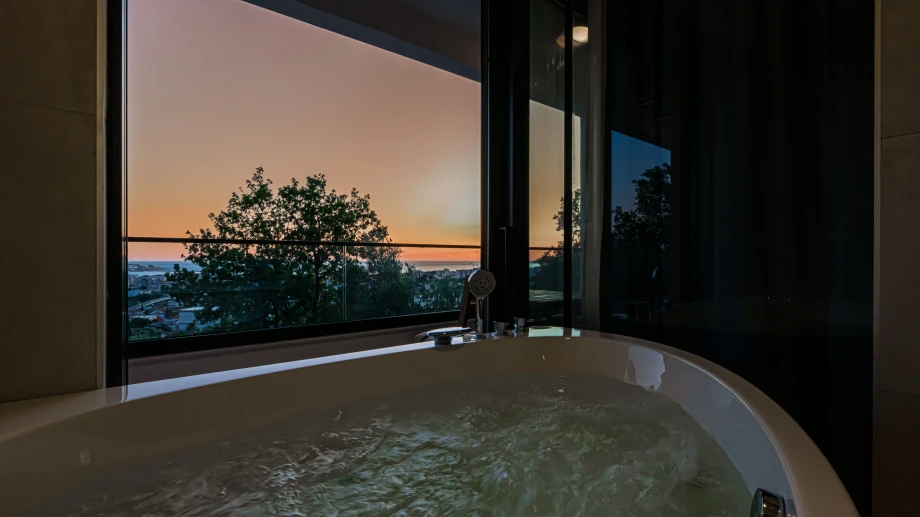 Jacuzzi with a View Overlooking Montenegro’s Scenic Landscape