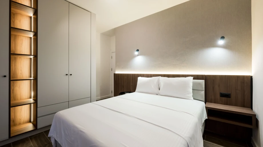 Brightly Lighted Bedroom with Modern Design – Montenegro Villa Serenity