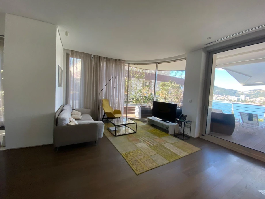 Spacious Living Area with Natural Light – Seasky Villa, Montenegro