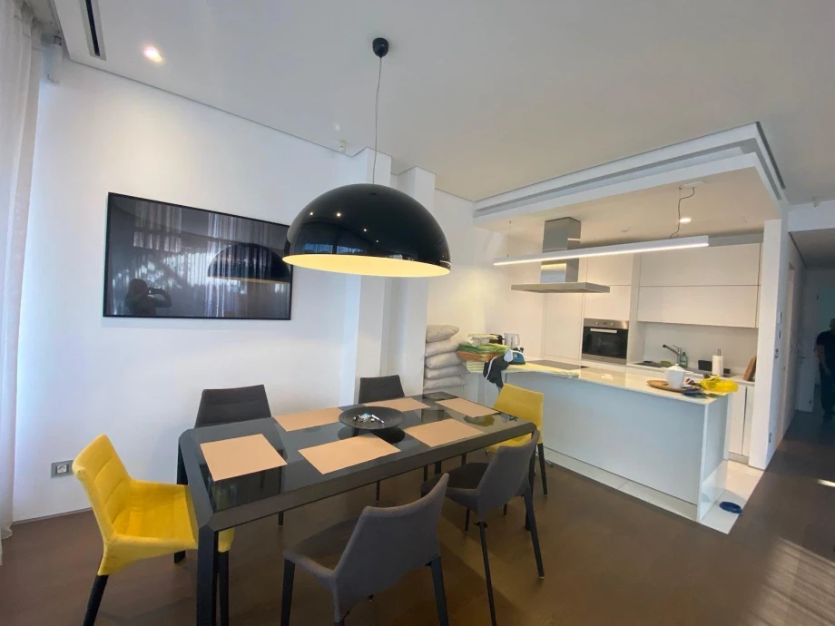 Modern Dining Table Setup – Seasky Residence, Montenegro