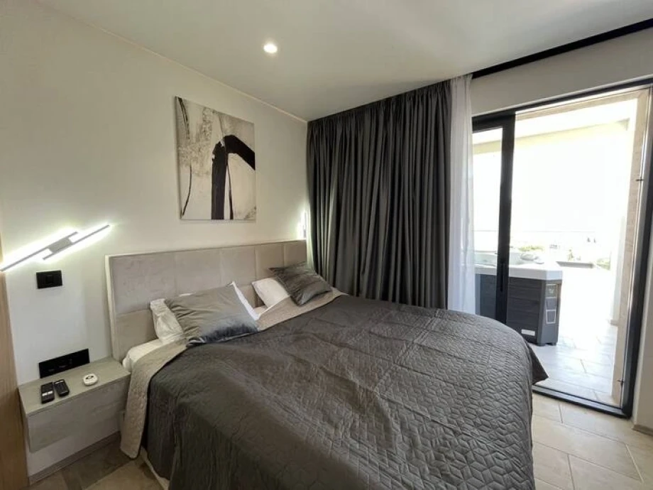 Cozy Bedroom with Beautiful Details and Warm Ambient Lighting – Montenegro Villa