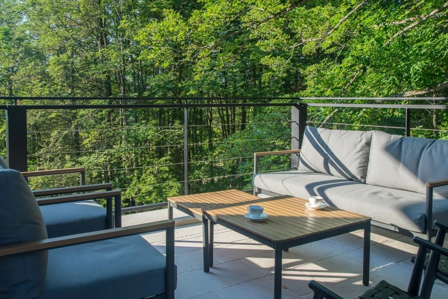 Spacious Outdoor Entertaining Terrace at a Luxury Montenegro Villa