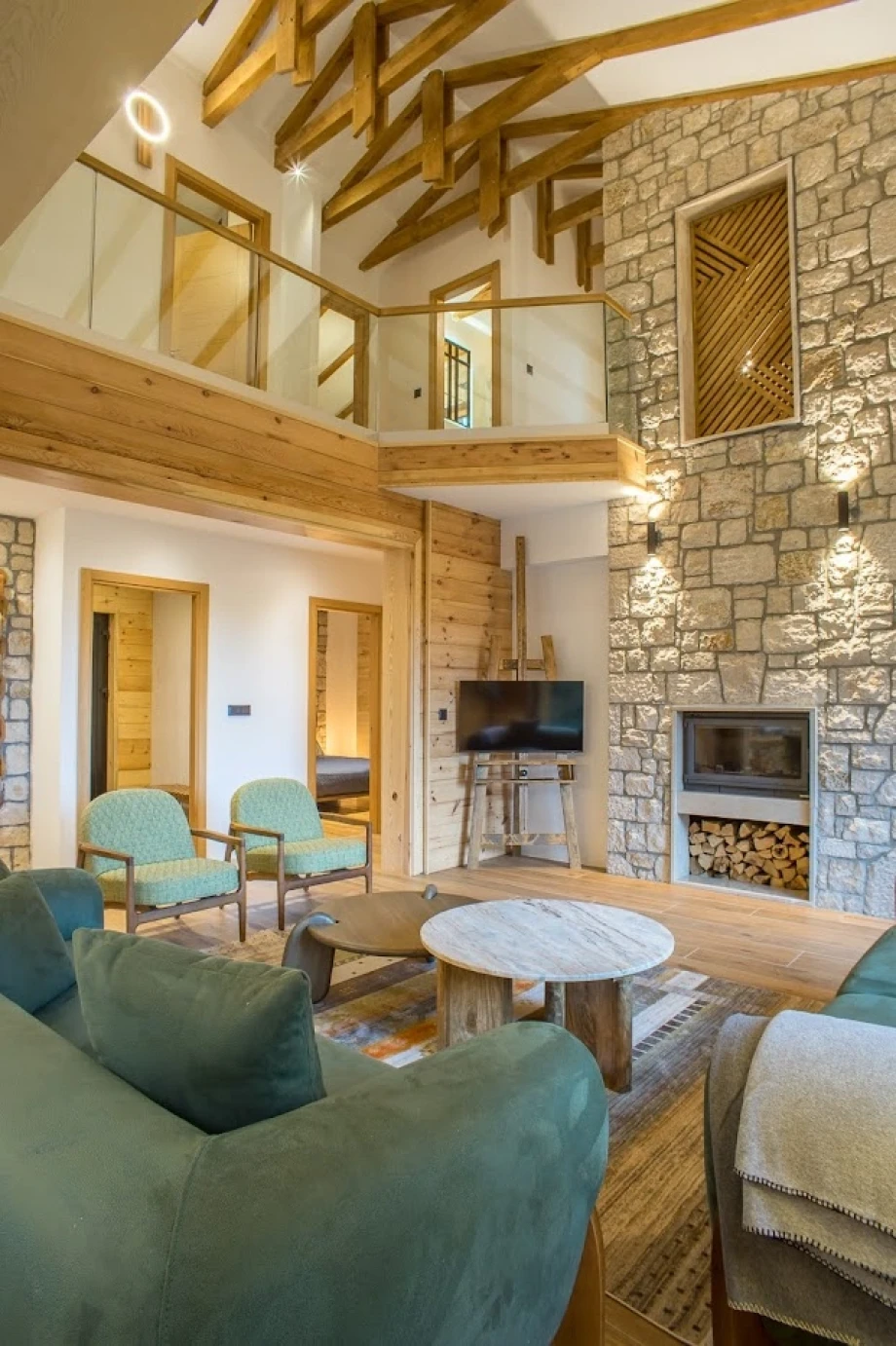 Modern Living Room with Contemporary Design in a Montenegro Villa