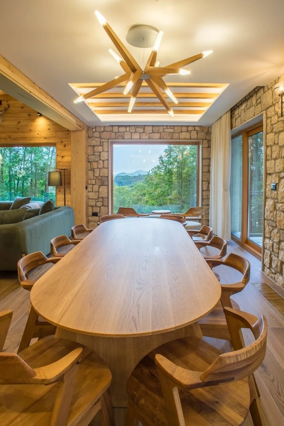 Elegant Indoor Dining Table in a Montenegro Villa