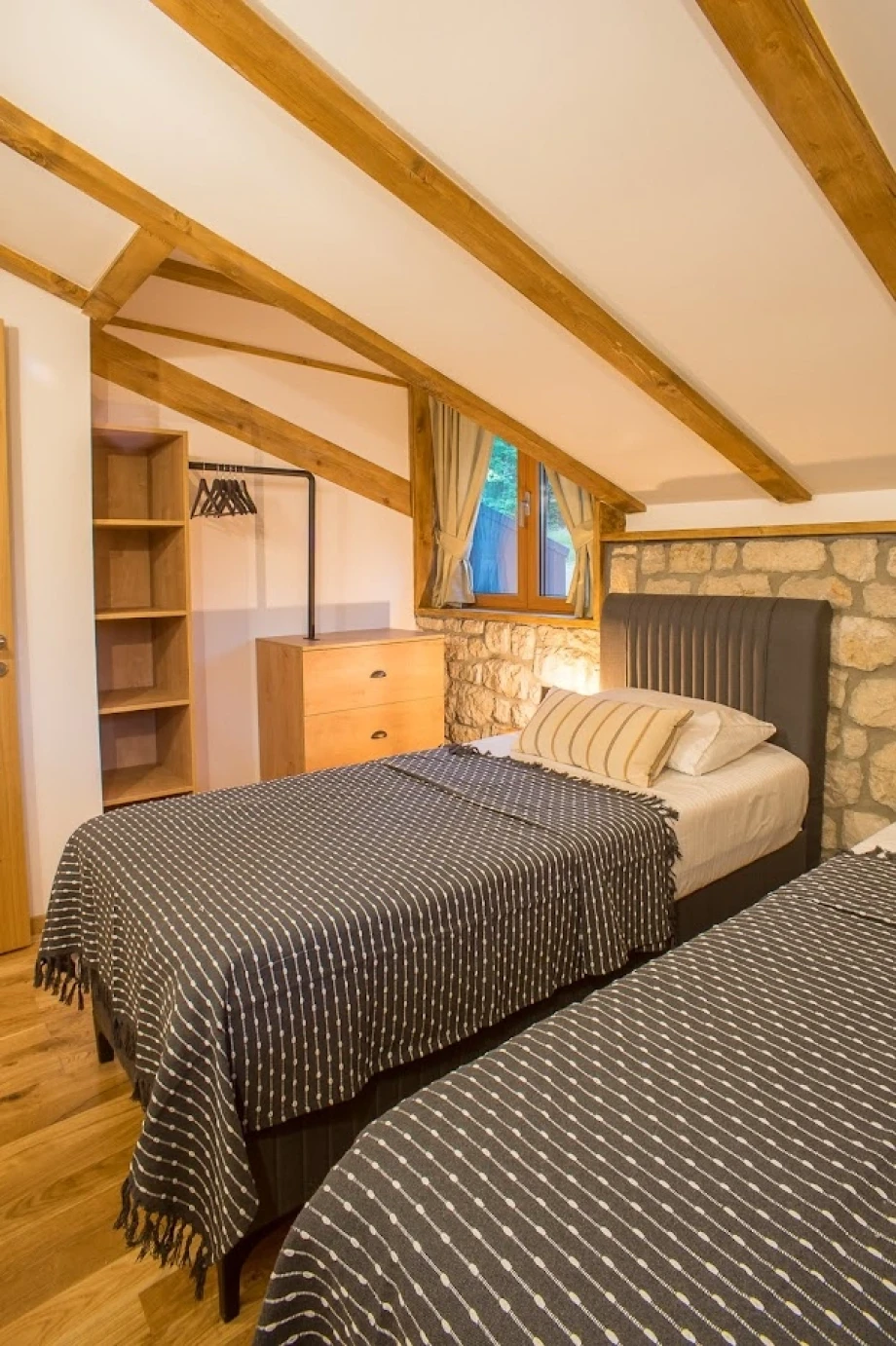 Rustic Interior Details in a Montenegro Villa Bedroom