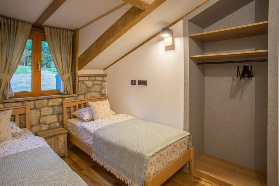 Bedroom Closet with Modern Design in a Montenegro Villa