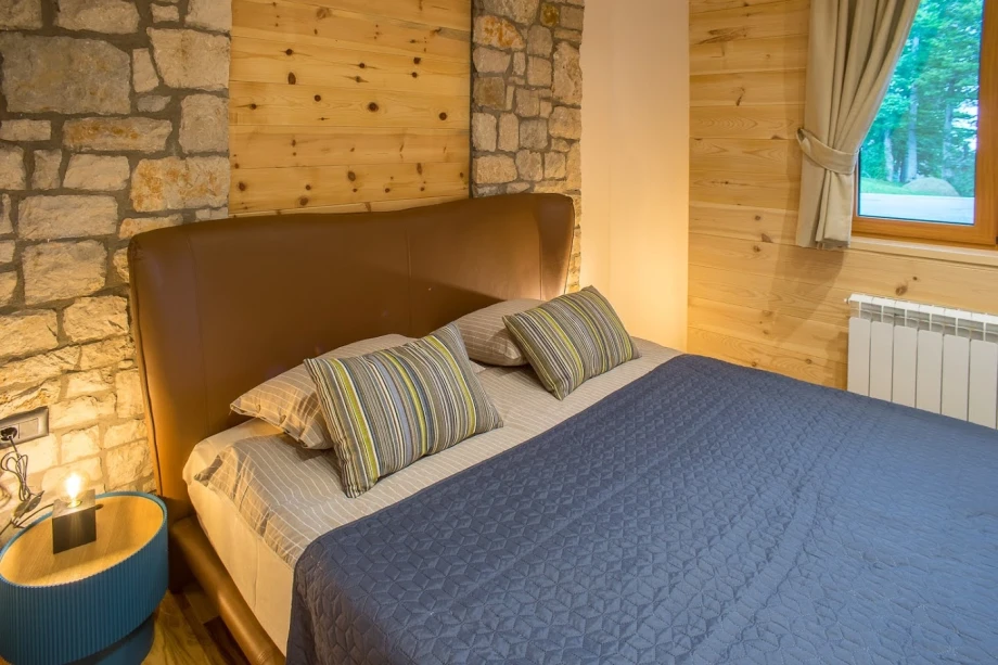 King-Size Bed in a Luxurious Montenegro Villa Bedroom