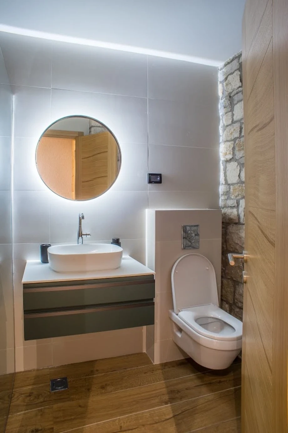 Modern Bathroom with Elegant Design in a Montenegro Villa