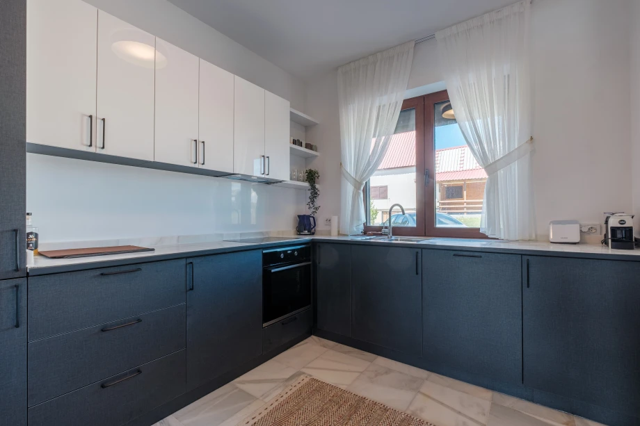 Spacious Kitchen with Modern Appliances in Montenegro Villa