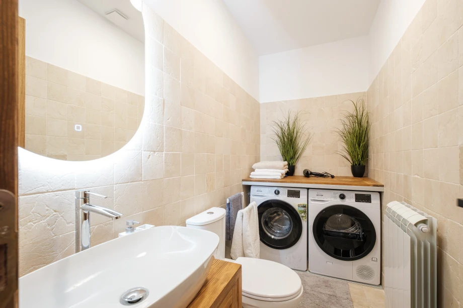 Cozy Living Room with Stone Accents in Montenegro Villa