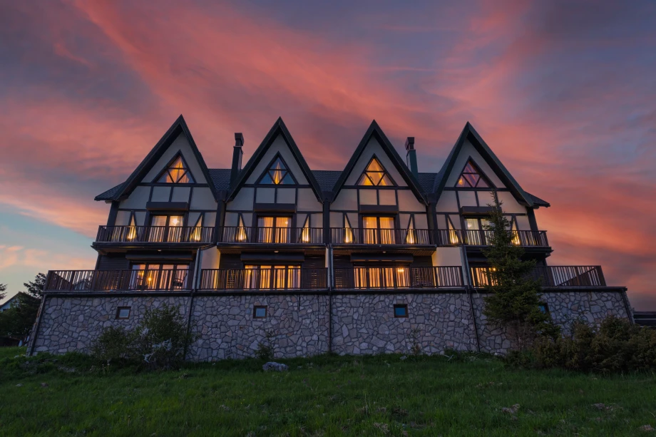 Sunset Overlooking the Bay from Montenegro Villa's Terrace