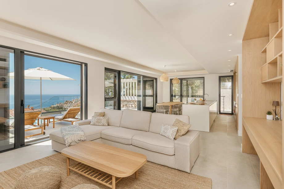 Cozy Living Room in a Luxury Stone Villa