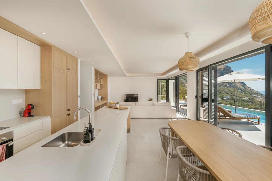 Spacious Dining Room in a Luxury Stone Villa
