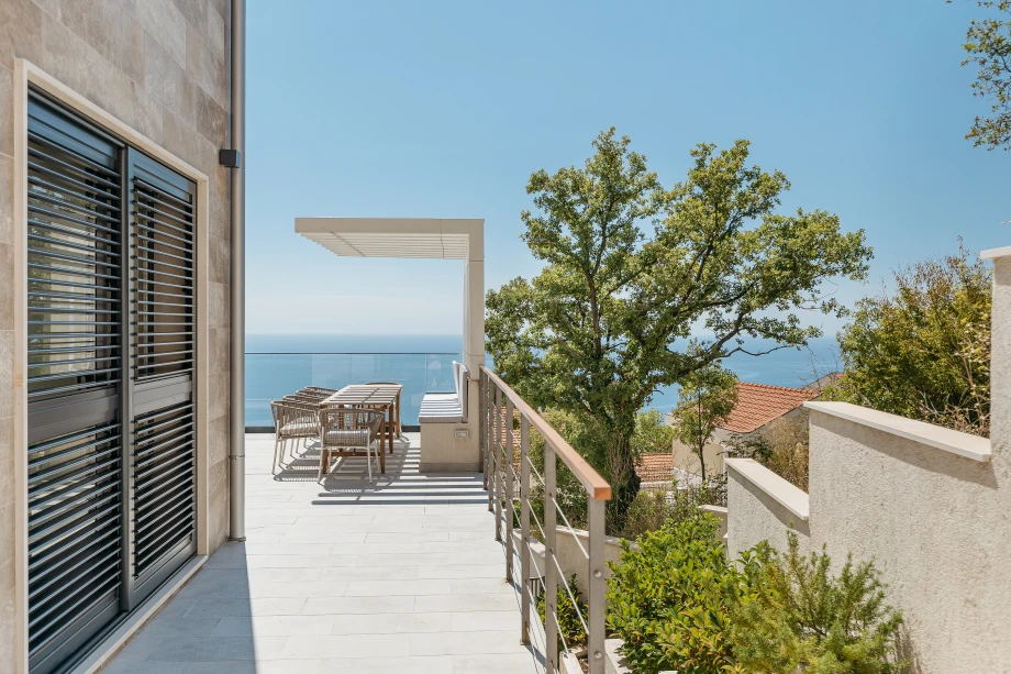 Spacious Terrace of a Stone Villa in Montenegro