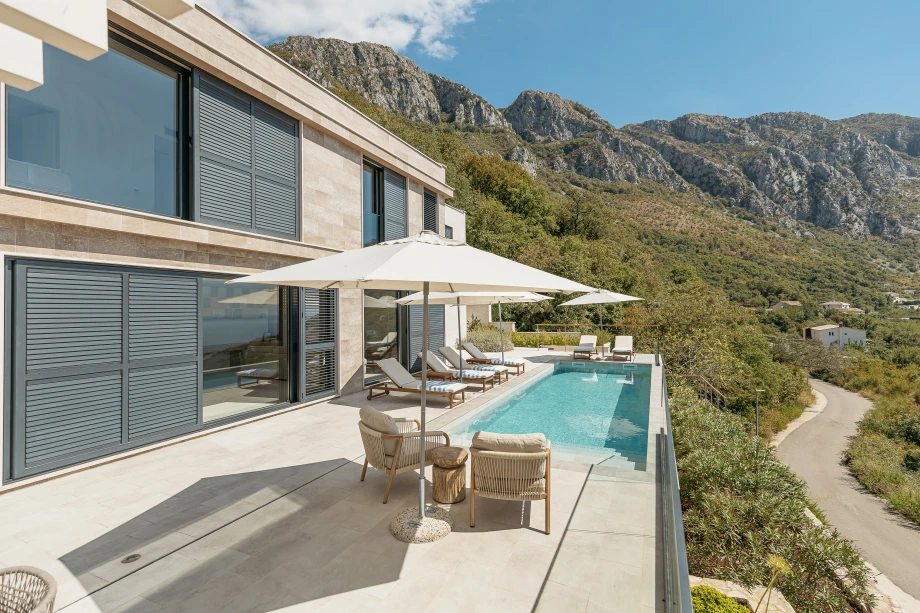 Inviting Outdoor Pool at a Stone Villa in Montenegro