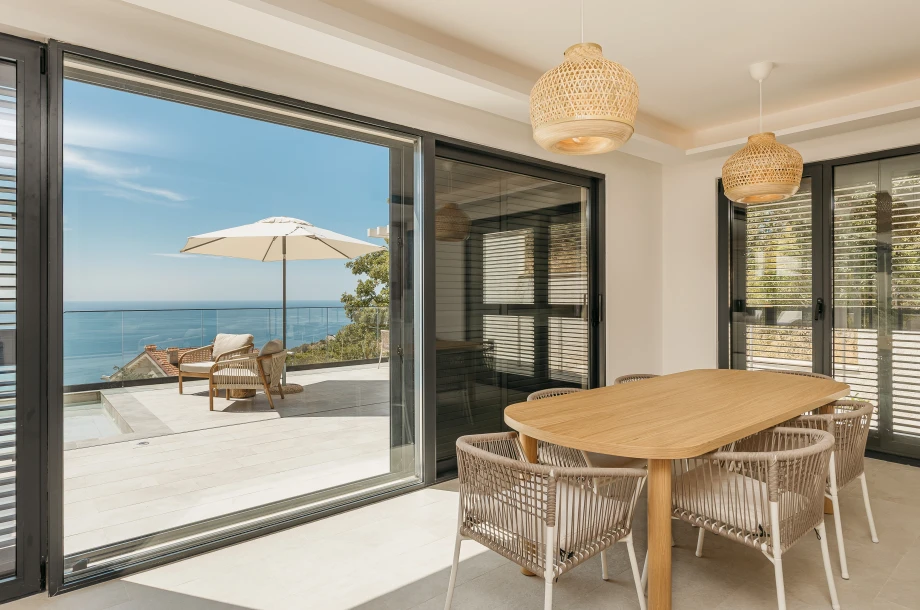 Elegant Outdoor Dining Table at the Villa