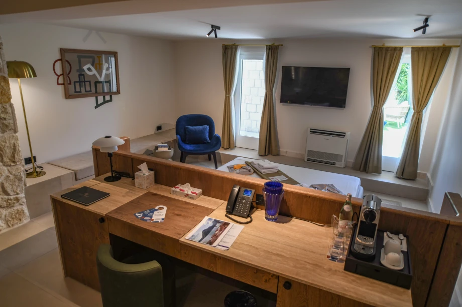 Stylish Working Table in Luxury Villa Workspace