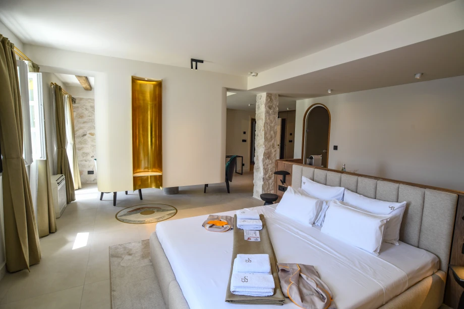Spacious Bedroom with Luxurious Comfort in Montenegrin Villa