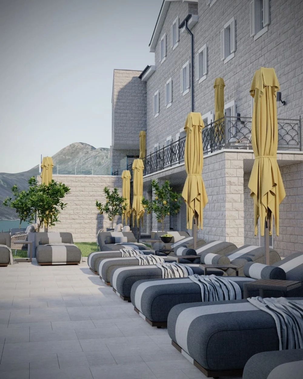 Stunning Villa View with Breathtaking Sunset