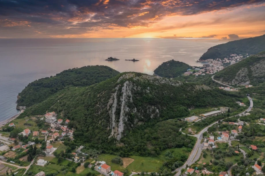 Panoramic View Sunset from Montenegro Villa Terrace