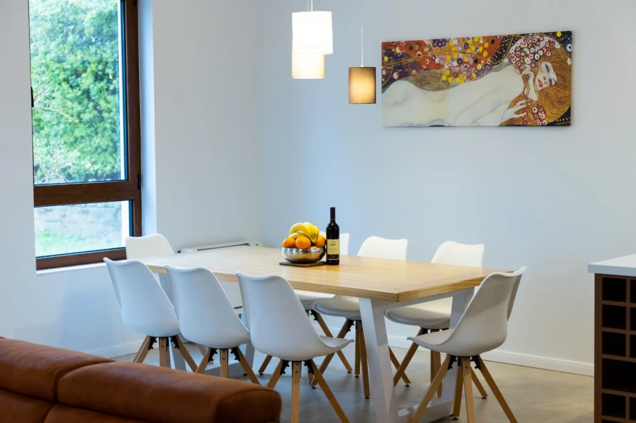 Elegant Dining Table in Modern Montenegro Villa Interior