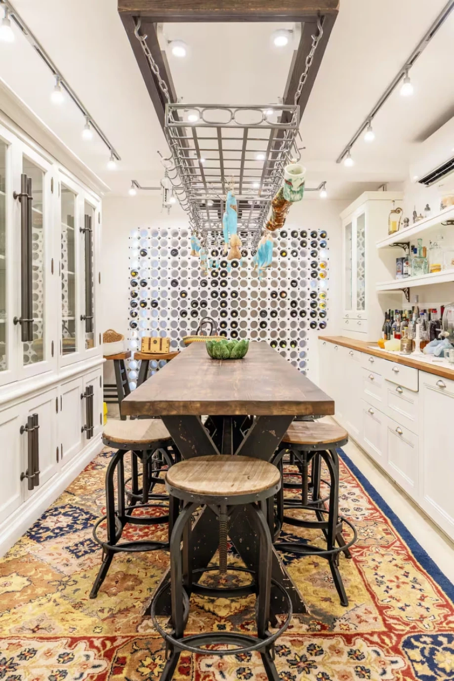 Stylish Villa Dining Area with Elegant Table Setting