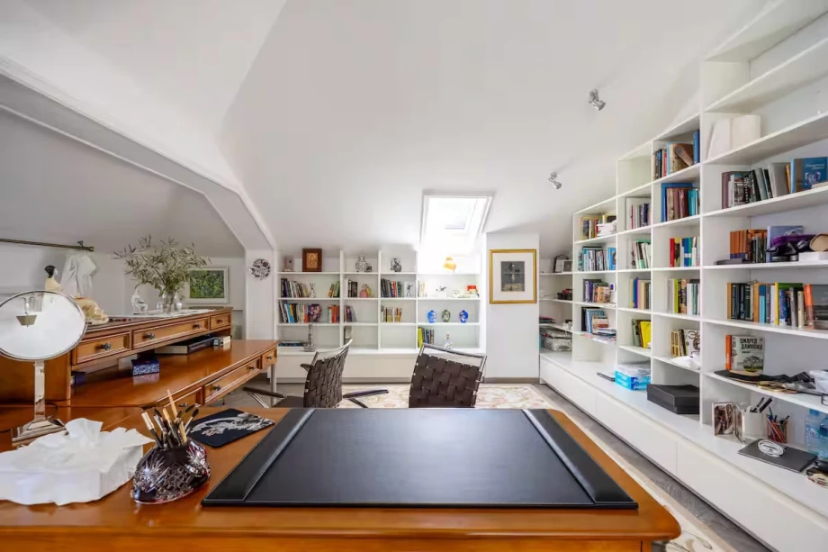 Villa Work Room with Functional Desk and Modern Comforts