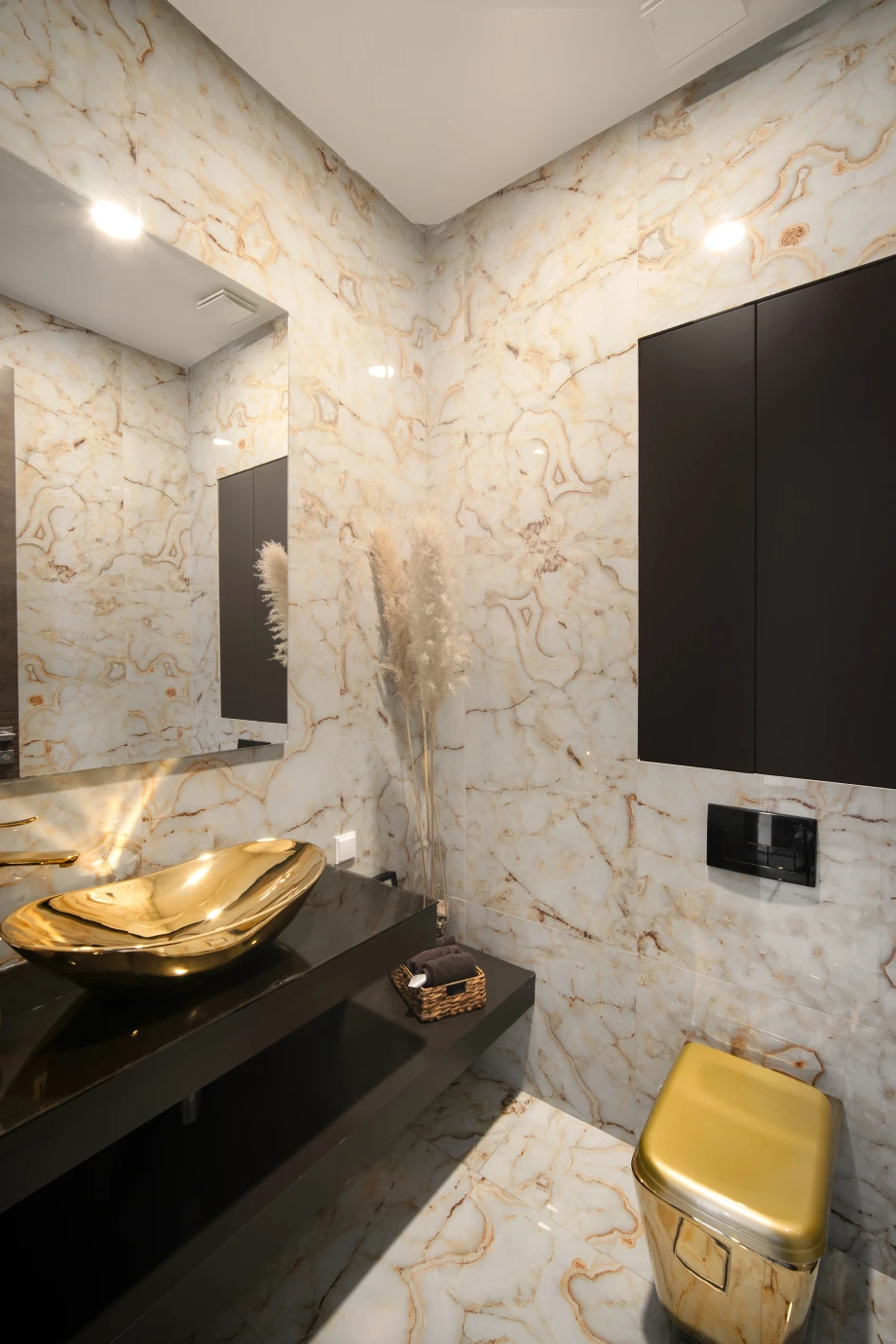 Villa modern toilet with elegant design