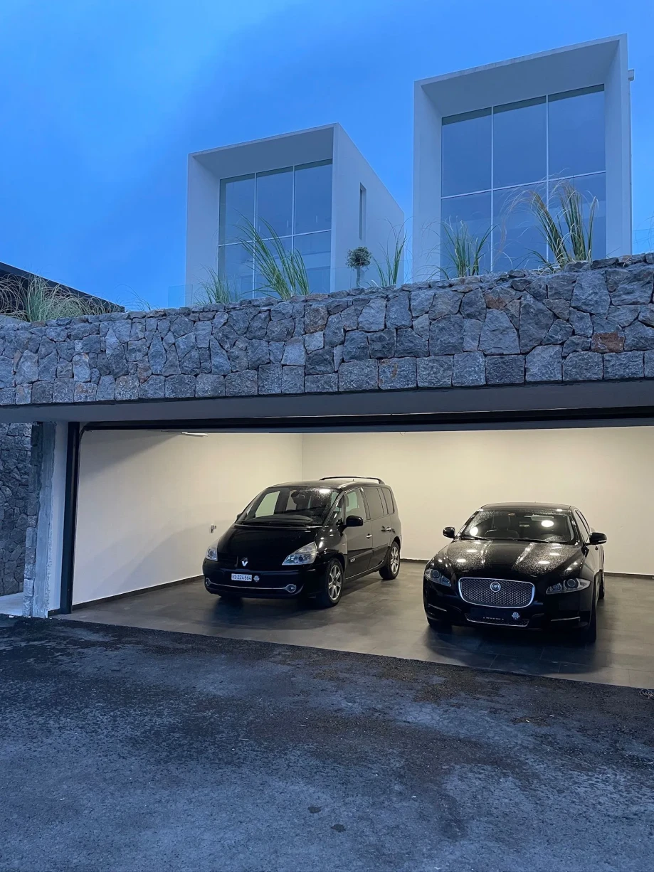 Private Garage for Two Cars at Luxury Villa