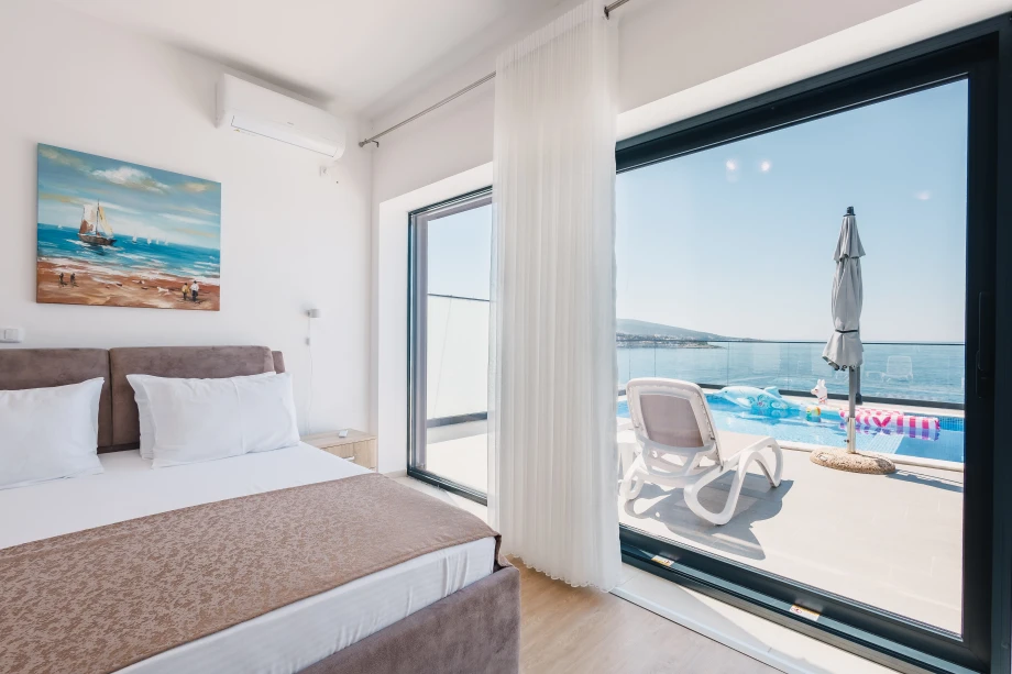 Sea View from the Bedroom – 7-Bedroom Beachfront Villa