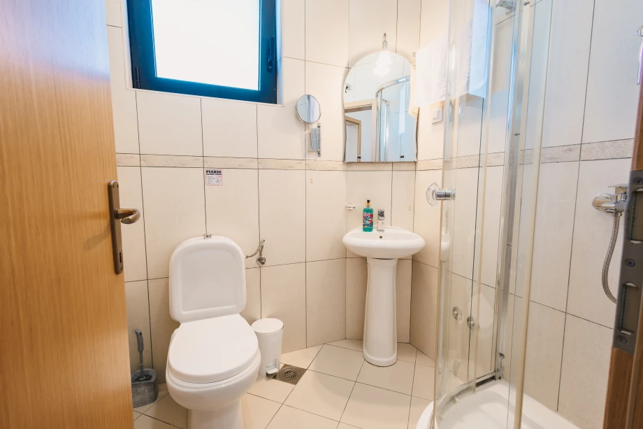 Bathroom with Shower Cabin – 7-Bedroom Beachfront Villa