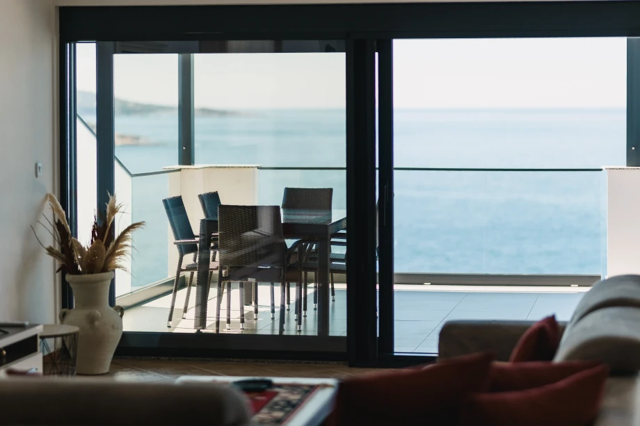 Beachfront Villa with Sea Views from the Living Room