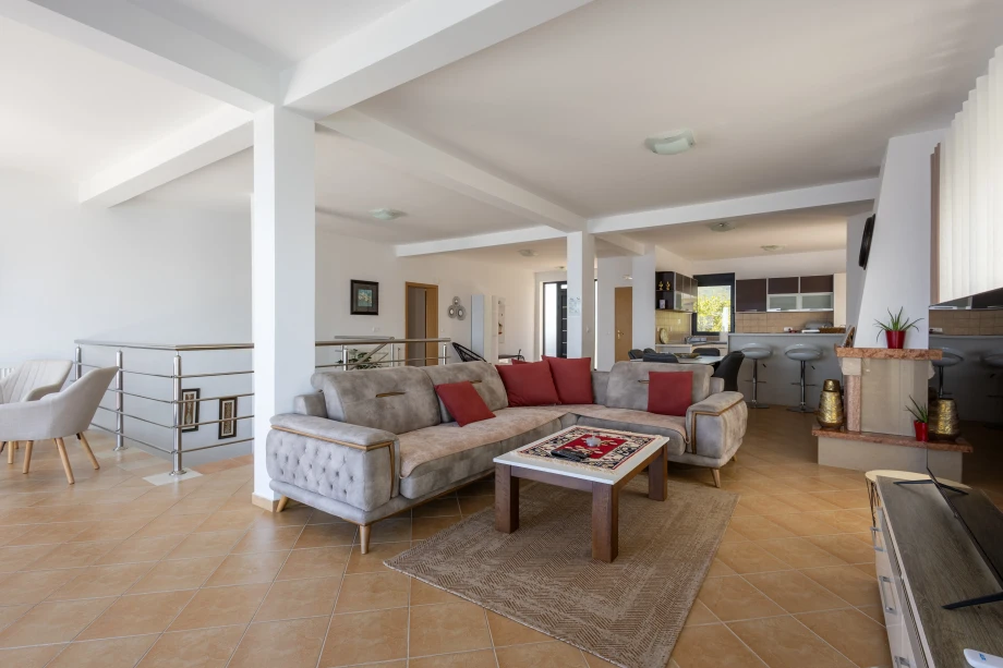 Beachfront Villa with Panoramic Sea View from the Living Room