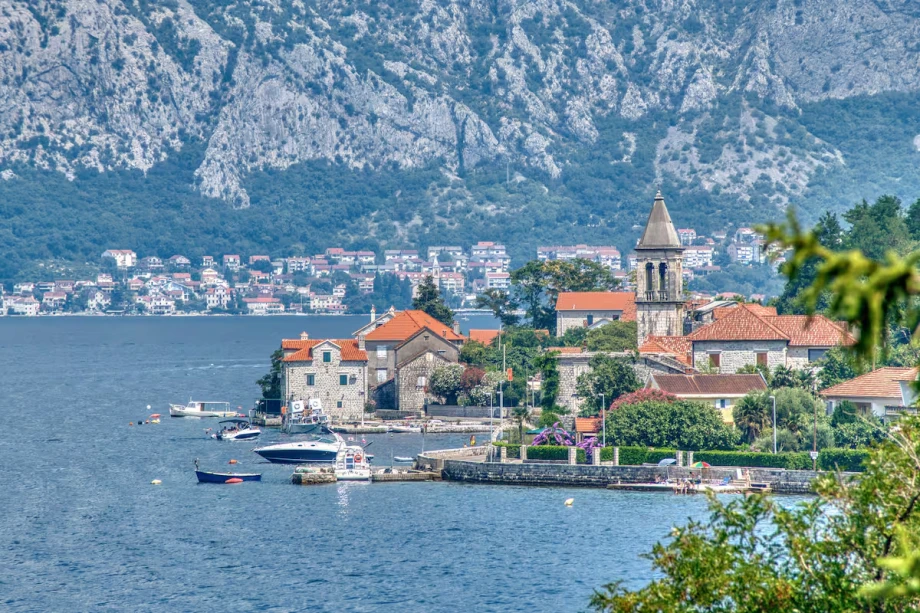 Scenic Coastal Views of City and Sea