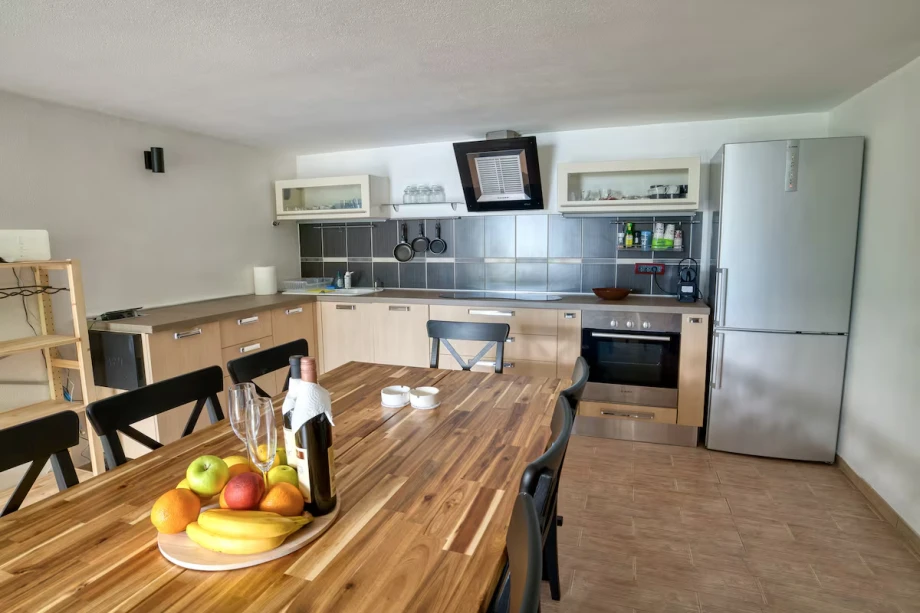 Open Kitchen with Dining Area