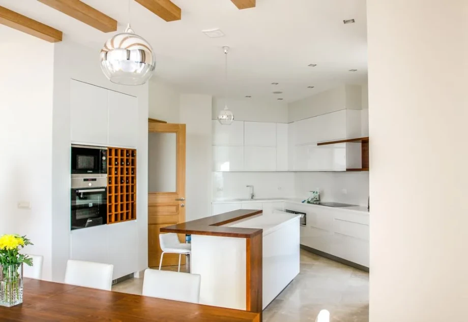 Sunlit Contemporary Villa Kitchen