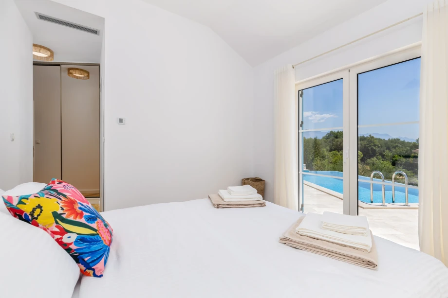 Bedroom with Pool View