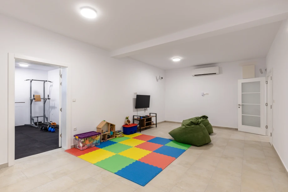 Playroom with Kids Area and Soft Foam Floor