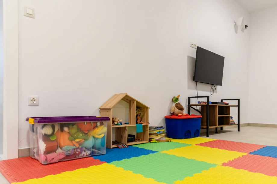 Playroom with Entertainment Corner and Family Fun Space
