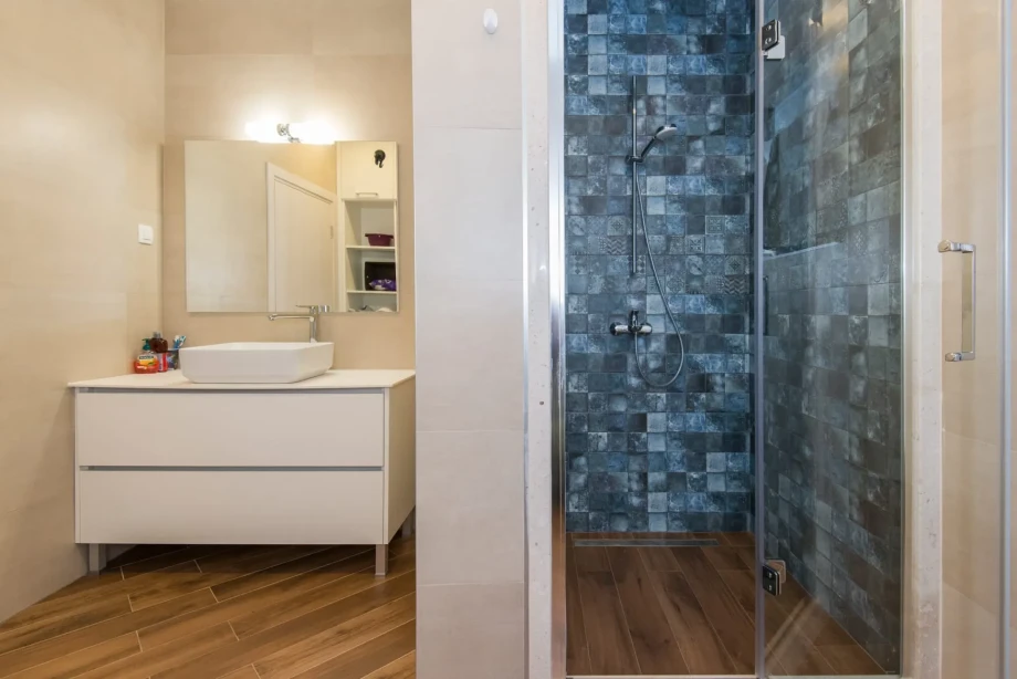 Bathroom with Glass Shower