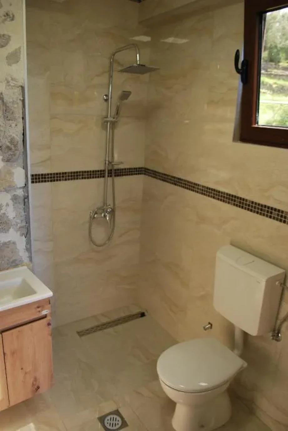 Bathroom with walk-in-shower