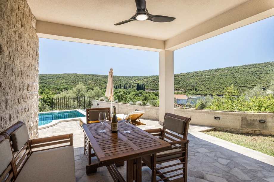 Elegant Outdoor Terrace by Villa’s Pool