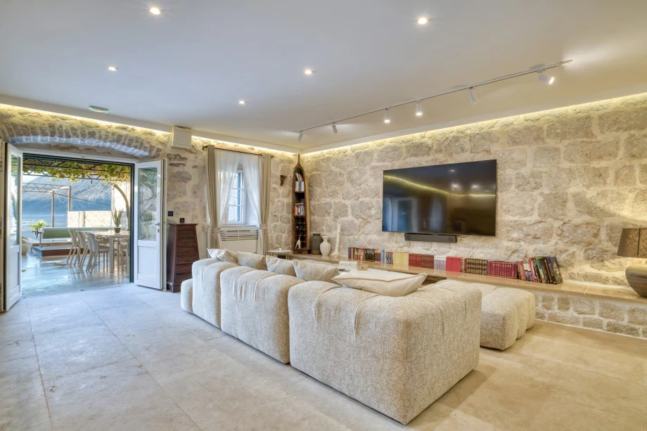 Spacious villa living room