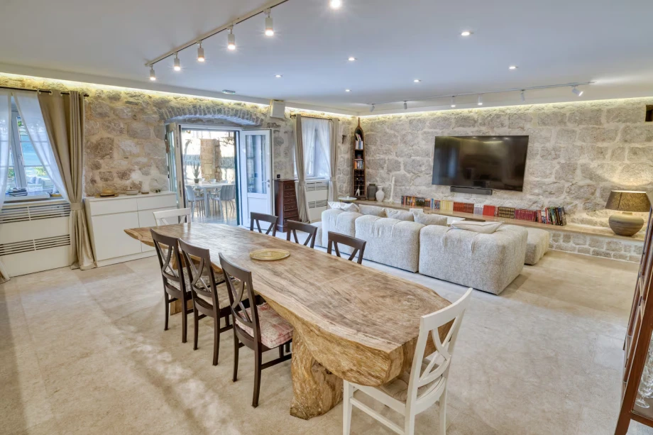 Spacious dining area